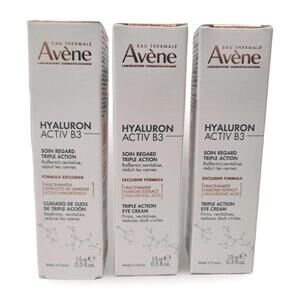 3pk Boxes Avene Hyaluron Activ B3 Triple Action Eye Cream 2x15 ml Exp 7/26